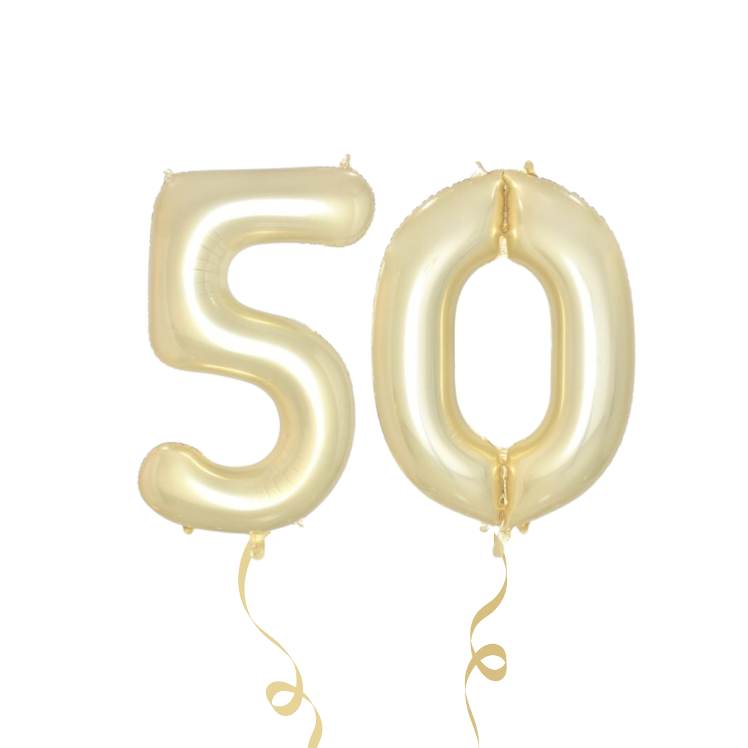 Globo Negro Del Núero 50 De 40 Pulgadas, Globos De Núeros 50