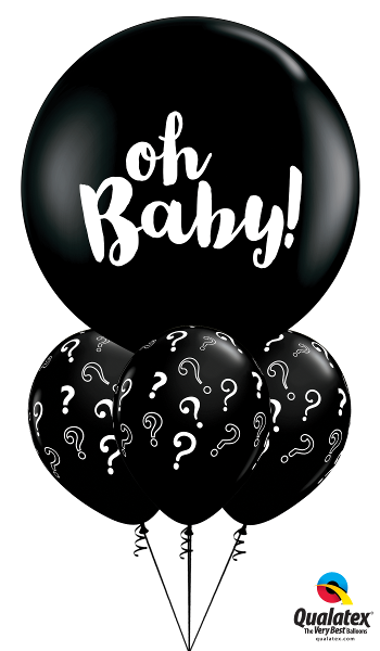 Big "Oh, Baby!" Question Mark - Balloonery