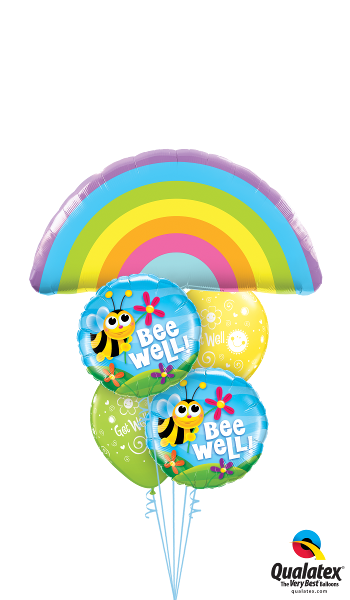 Get Well Rainbows, Bumble Bees, & Flowers - Balloonery